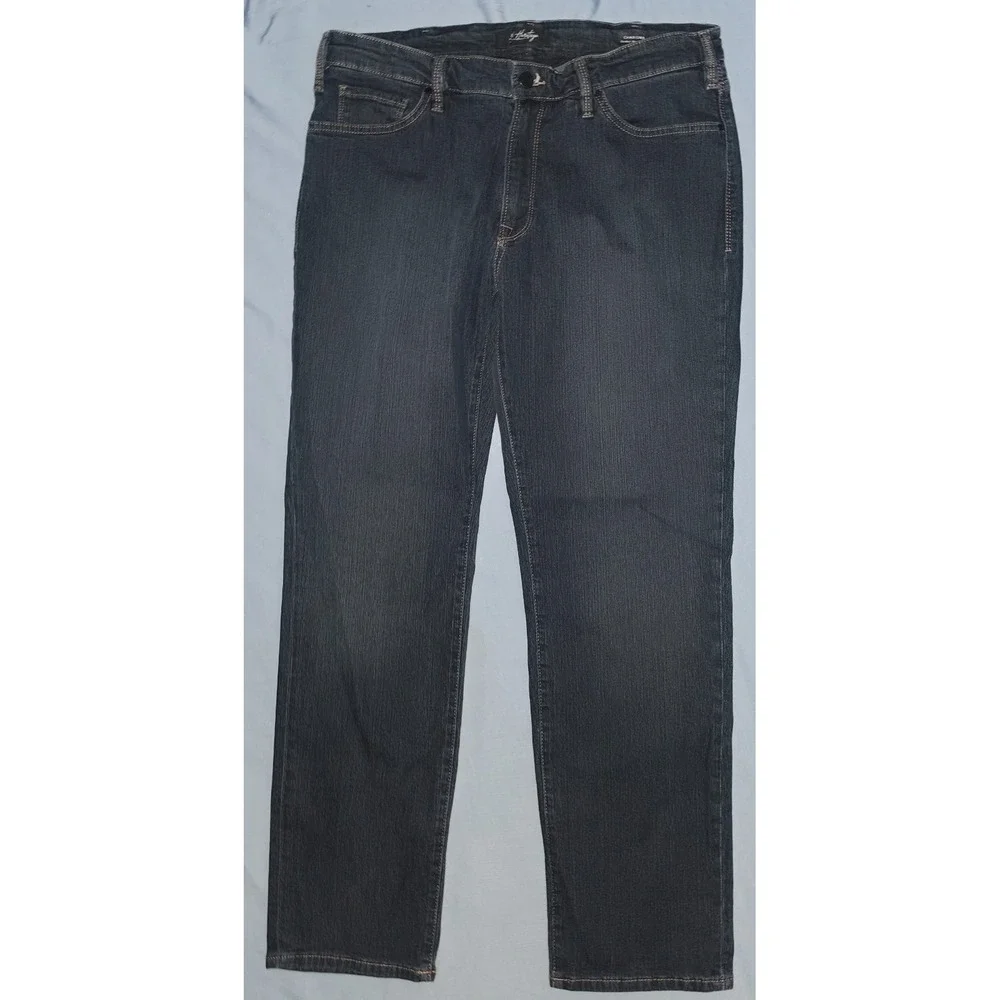 34 Heritage Charisma Jeans Mens 38x32 Blue Dark Wash Comfort Classic Denim Pant